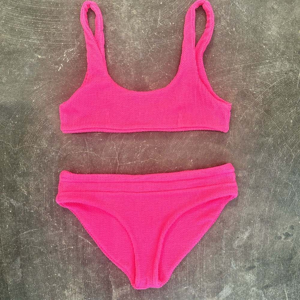 Citrine Hot Pink Bikini Set